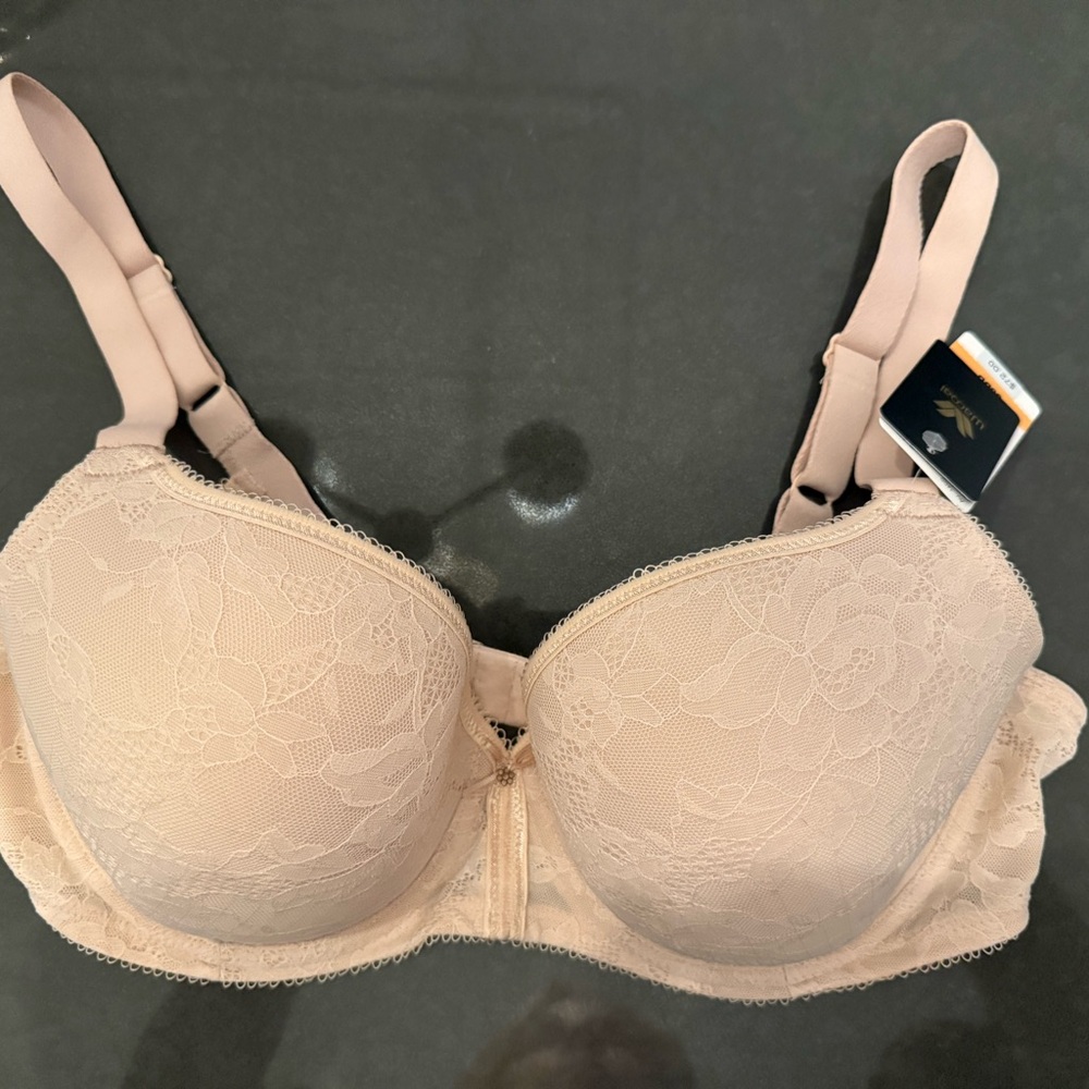 Wacoal Lace Finesse Molded Underwire T-Shirt Bra - Natural